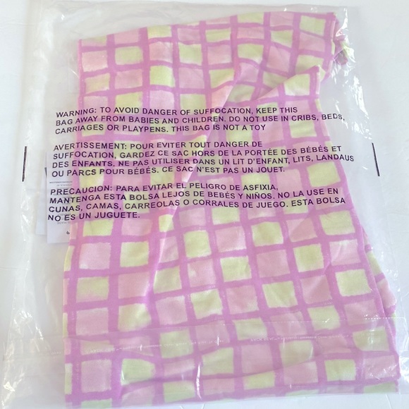 BP. Print Knit Purple Tulip Tic Tac Check Minidress, Size XS, NWT - Picture 10 of 10